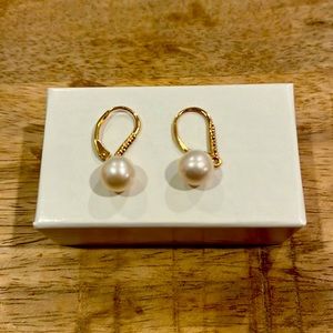 One pair of Pearl earrings.